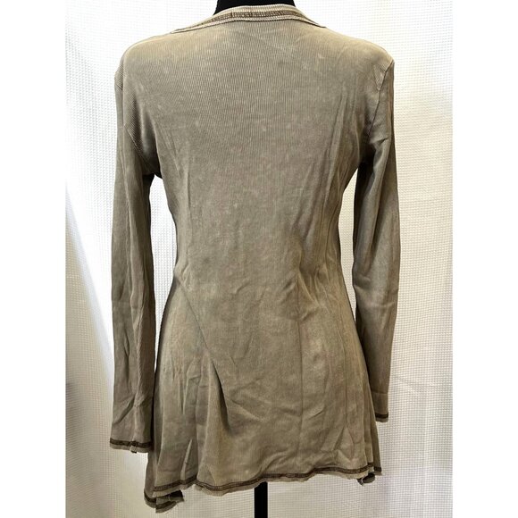 REBA long tunic flared asymmetrical hem top stitching ladies medium - Picture 12 of 13